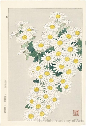 Kawarazaki Shödö: Chrysanthemums - ホノルル美術館