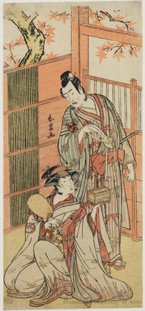 Katsukawa Shunjö: Bandö Mitsugorö I and Segawa Kikunojö III - ホノルル美術館