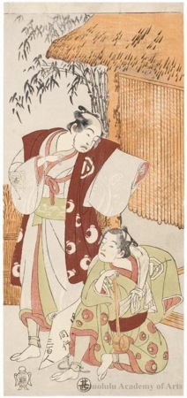 Katsukawa Shunsho: Ichikawa Komazö II and Arashi Hikokichi - Honolulu Museum of Art