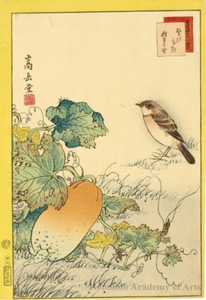 Sügakudö: Sparrow and Cucumber - Honolulu Museum of Art