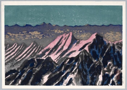 山口進: Mt. Hodaka at Daybreak - ホノルル美術館