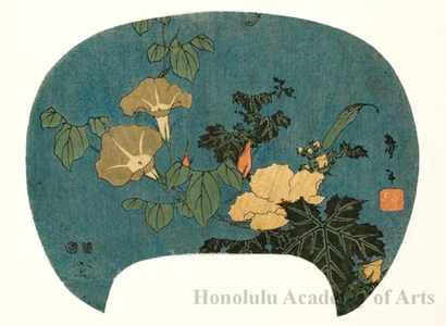 Katsushika Taito II: Morning Glory and Rose Mallow - Honolulu Museum of Art