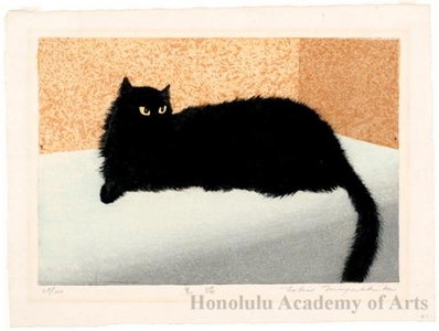 Miyashita Tokio: Black Cat - Honolulu Museum of Art