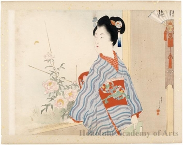 Mizuno Toshikata: A Girl at the Window - Honolulu Museum of Art