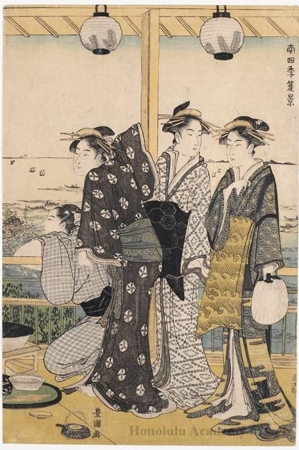 Utagawa Toyokuni I: Summer View - Honolulu Museum of Art