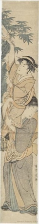 Utagawa Toyokuni I: Young Couple at New Year - Honolulu Museum of Art