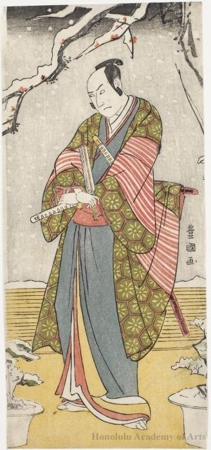 歌川豊国: Sawamura Söjürö III as Sano Genzaemon - ホノルル美術館