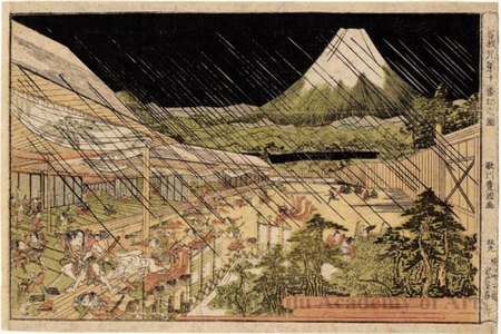 Utagawa Toyokuni I: Night Attack of the Soga Brothers - Honolulu Museum of Art