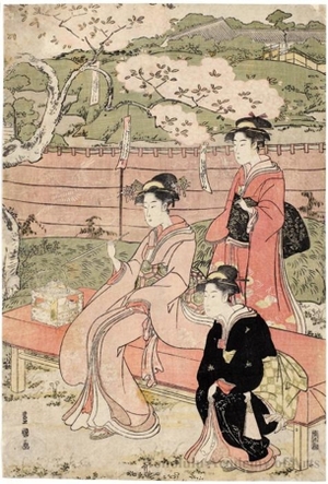 Utagawa Toyokuni I: Cherry Blossoms Viewing - Honolulu Museum of Art