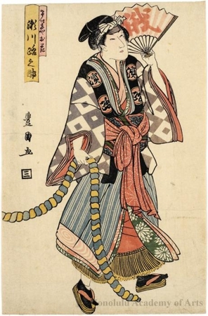 Utagawa Toyokuni I: Segawa Michinosuke I as Geisha Ohana - Honolulu Museum of Art