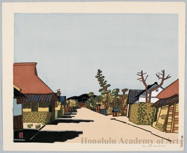 Hiratsuka Unichi: View of Azuchi - ホノルル美術館