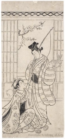 Unknown: Couple as Ebisu and Daikoku - Honolulu Museum of Art