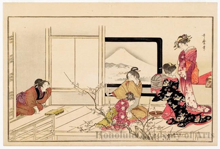 Kitagawa Utamaro: Men’s Stamping Dance - Honolulu Museum of Art