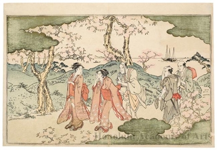 Kitagawa Utamaro: Fugenzö (Statue of Fugen) from Kyöka Book - Honolulu Museum of Art