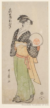 喜多川歌麿: Takashima Ohisa - ホノルル美術館