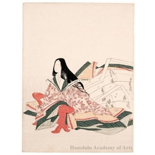Hosoda Eishi: The Poetess Kodai no Kimi (late 10th-early 11th century) - Honolulu Museum of Art
