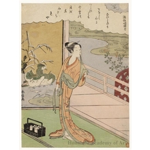 Japanese Print "Minamoto no Nobuaki Ason" by Suzuki Harunobu, 鈴木春信 (Suzuki Harunobu)