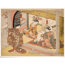 Suzuki Harunobu: The Story of Giö (Hotoke-gozen) : Dancing Before Kiyomori - Honolulu Museum of Art