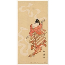 Suzuki Harunobu: Dancer, Nuno-sarashi - Honolulu Museum of Art