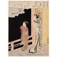 Suzuki Harunobu: Wild Geese In The Rain - Honolulu Museum of Art