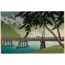 川瀬巴水: Arashiyama, Kyöto - ホノルル美術館