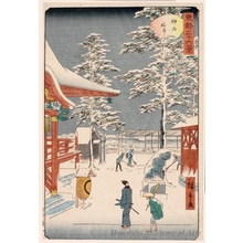 Utagawa Hiroshige II: The Myojin Shrine in Kanda - Honolulu Museum of Art
