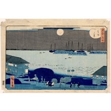 Utagawa Hiroshige II: Evening View at Takanawa - Honolulu Museum of Art