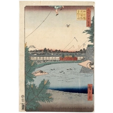 歌川広重: Hibiya and Soto-Sakurada from Yamashita-chö - ホノルル美術館