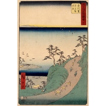 Utagawa Hiroshige: The Ocean View Slope near Shirasuka (Station #33) - Honolulu Museum of Art