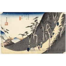 Utagawa Hiroshige: Nissaka (Station #26) - Honolulu Museum of Art