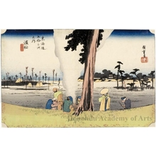 Utagawa Hiroshige: Winter Desolation at Hamamatsu (Station #30) - Honolulu Museum of Art