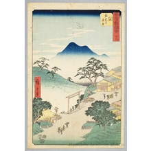 Utagawa Hiroshige: The Junction of the Pilgrims’ Road to Ise at Seki (Station #48) - Honolulu Museum of Art
