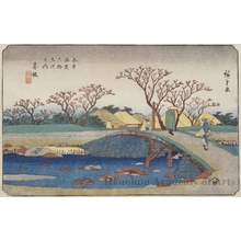 Utagawa Hiroshige: Akasaka - Honolulu Museum of Art