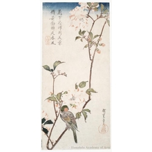Utagawa Hiroshige: Aronia and Bullfinch - Honolulu Museum of Art