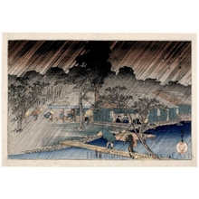 Utagawa Hiroshige: Twilight Shower on the Bank of the Tadasu River - Honolulu Museum of Art