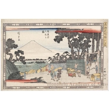 Utagawa Hiroshige: Gyöninzaka Slope in Meguro - Honolulu Museum of Art