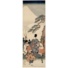 歌川広重: Narihira in Self Exile - ホノルル美術館
