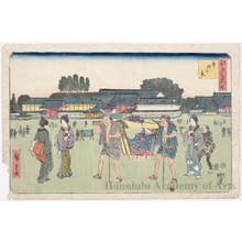 Utagawa Hiroshige, 歌川広重 (Utagawa Hiroshige)による浮世絵「View of Hongö」