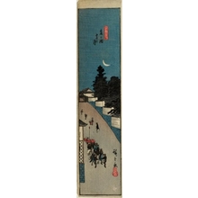 Utagawa Hiroshige: Evening Moon at Kasumigaseki - Honolulu Museum of Art