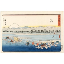 Utagawa Hiroshige: Shimada (Station #24) - Honolulu Museum of Art