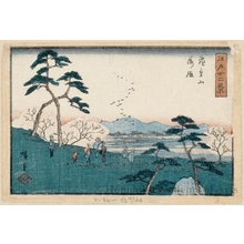 Utagawa Hiroshige: Descending Geese at Asuka Mountain - Honolulu Museum of Art
