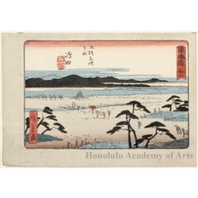 Utagawa Hiroshige: Shimada (Station #24) - Honolulu Museum of Art