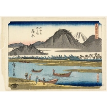 Utagawa Hiroshige: Kambara (Station #16) - Honolulu Museum of Art