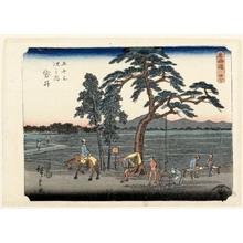 Utagawa Hiroshige: Fukuroi (Station #28) - Honolulu Museum of Art