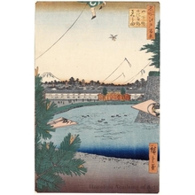 歌川広重: Hibiya and Soto-Sakurada from Yamashita-chö - ホノルル美術館