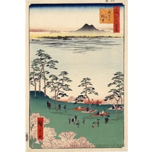 歌川広重: View to the North from Asukayama - ホノルル美術館