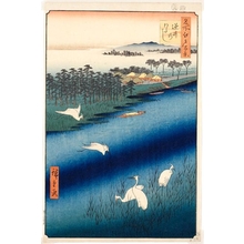 Utagawa Hiroshige: Sakasai Ferry - Honolulu Museum of Art