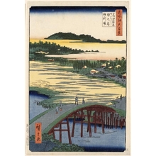 Utagawa Hiroshige: Sugatami Bridge, Omokage Bridge, and Jariba at Takata - Honolulu Museum of Art