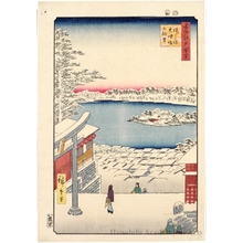 Utagawa Hiroshige: Hilltop View, Yushima Tenjin Shrine - Honolulu Museum of Art