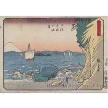 Utagawa Hiroshige: Sea Coast byTenjin Mountain in Kazusa Province - Honolulu Museum of Art